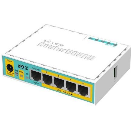   Routeurs  pro   Routeur 5 ports 100Mbits (4 PoE) hEX PoE Lite RB750UPR2
