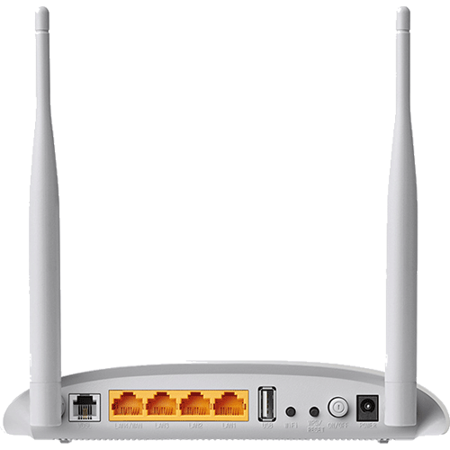 Modem routeur ADSL2/VDSL2 + 4 Lan+ Wifi n 300 TD-W9970