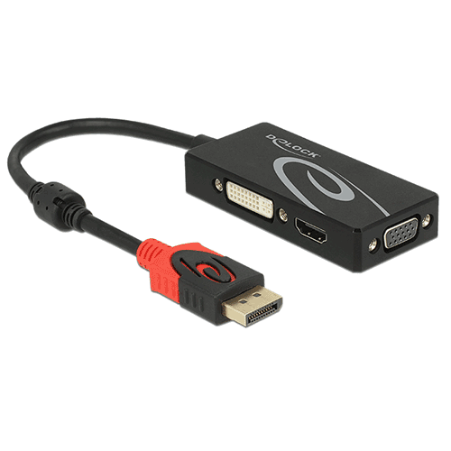  Vidéo converter Adaptateur Displayport 1.2 > VGA/HDMI/DVI 4K 62902