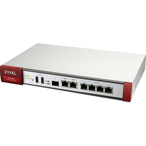   Routeurs Pro   Routeur firewall 6 ports 100 VPN Zywall VPN100 VPN100-EU0101F