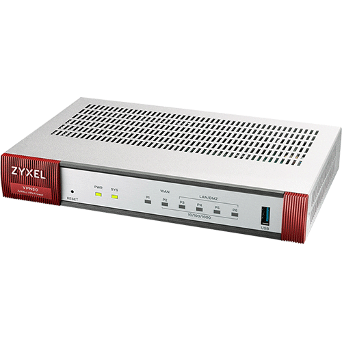   Routeurs Pro   Routeur firewall 5 ports 50 VPN Zywall VPN50 VPN50-EU0101F